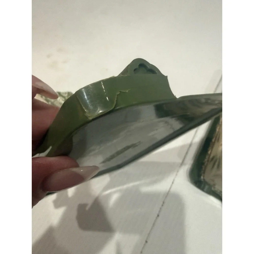 Temp-tations Old World Green 1.5 Qt Casserole Set w Lids 8pc